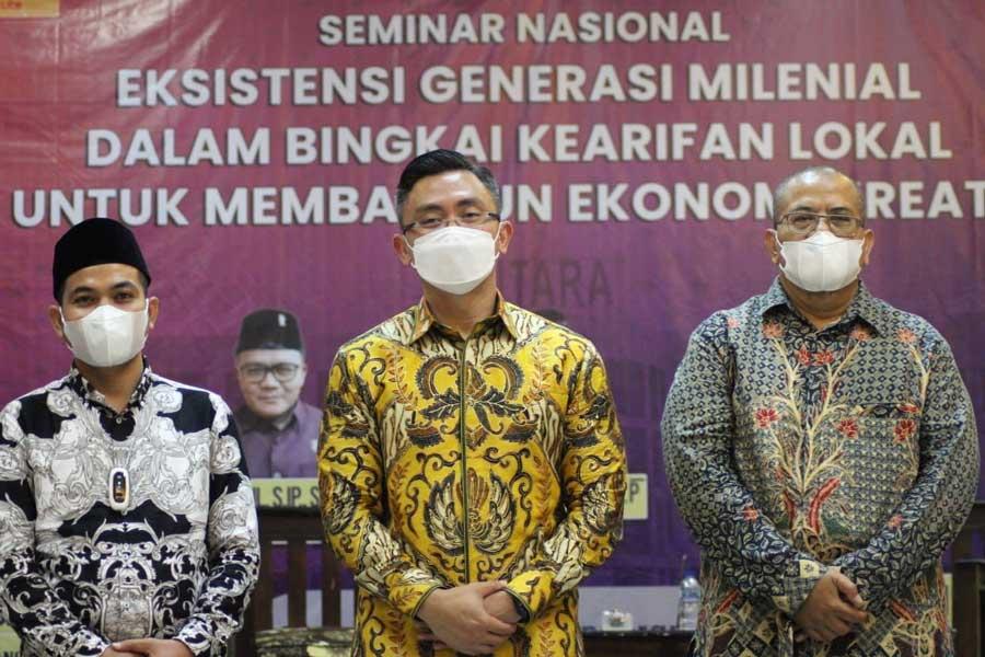 Seminar Di Kampus Untara, Wagub Banten Ajak Sinergi Pentahelix Tumbuhkan Minat Milenial Garap Ekonomi Kreatif